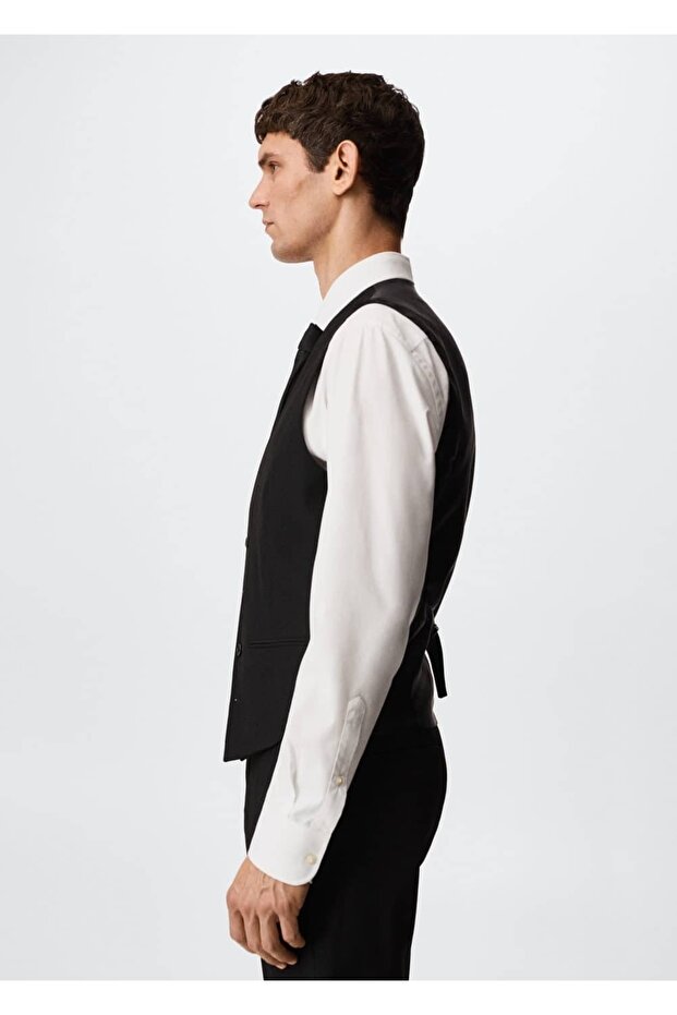 Super Slim Fit Yelek - 5