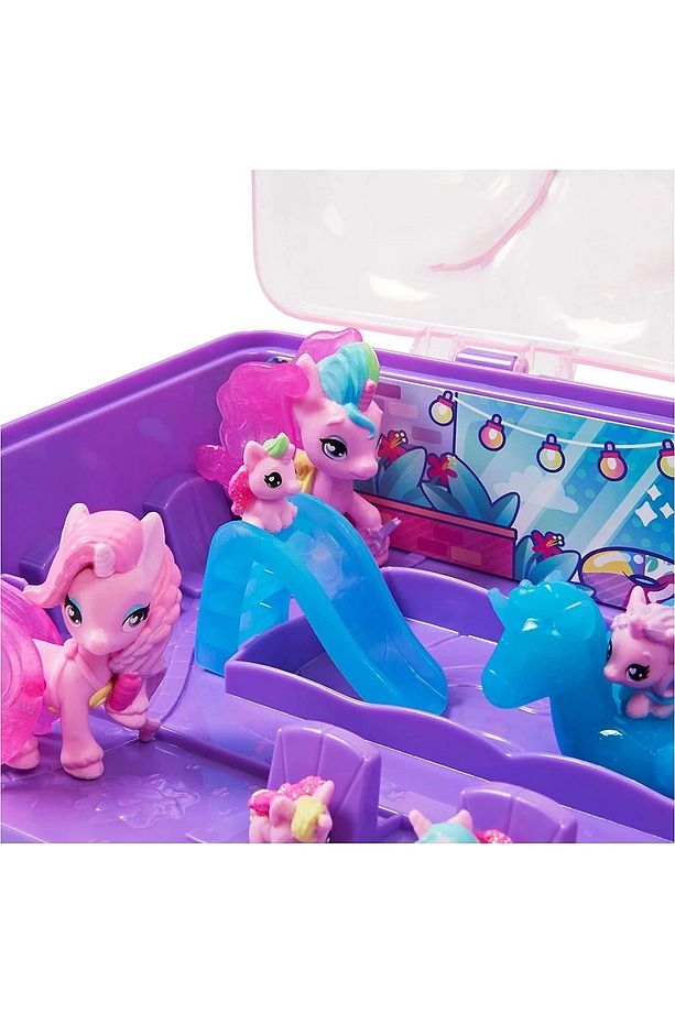 Çocuk Pembe 10 Karakterli Unicorn Ailesi Oyun Seti - 4