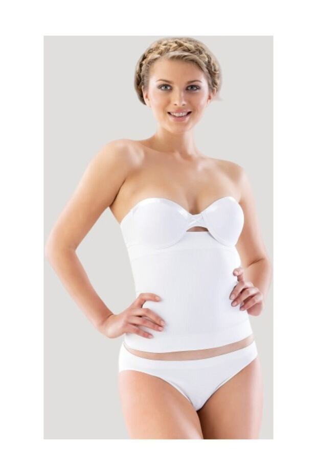 Women's Double Waist Seamless Maternity Corset, Reducing 1 Size