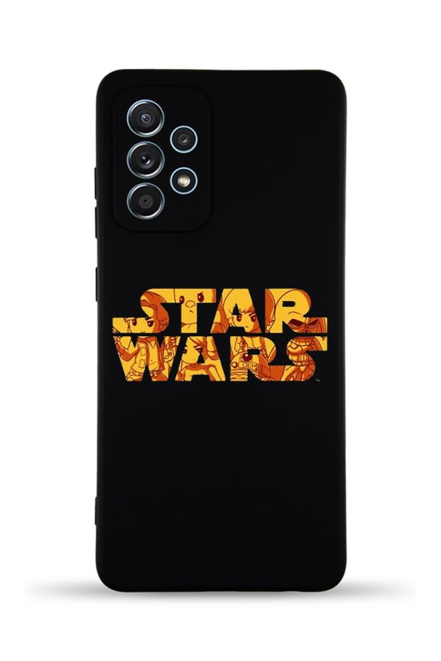 حافظة سيليكون مخملية داخلية متوافقة مع هاتف Galaxy A52 تحت عنوان Star Wars
