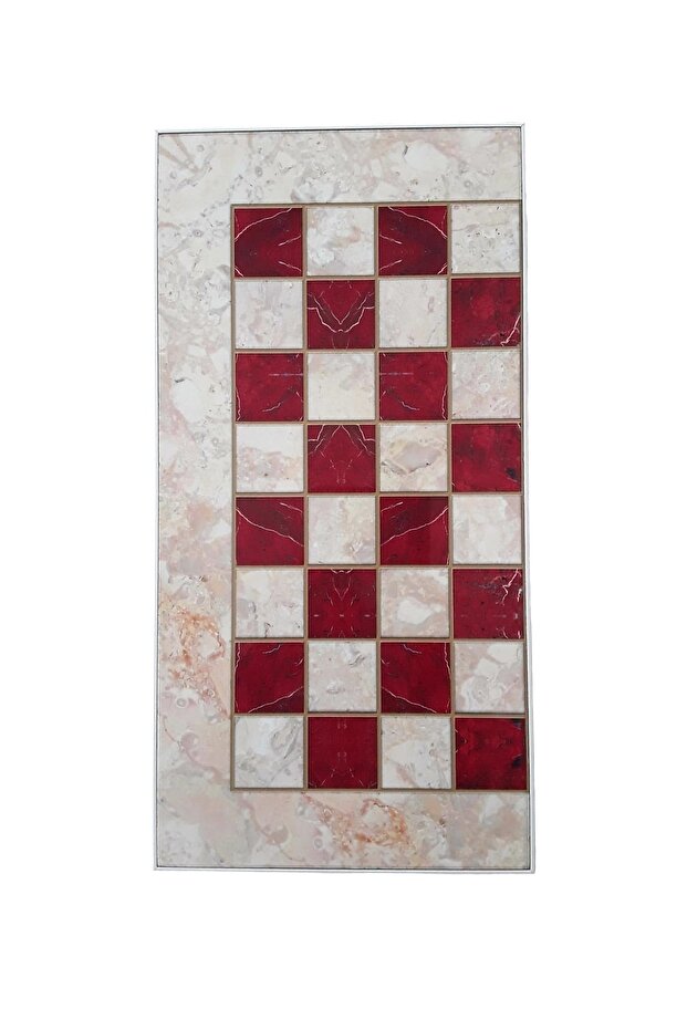 Red Marble Pattern Big Backgammon - 4