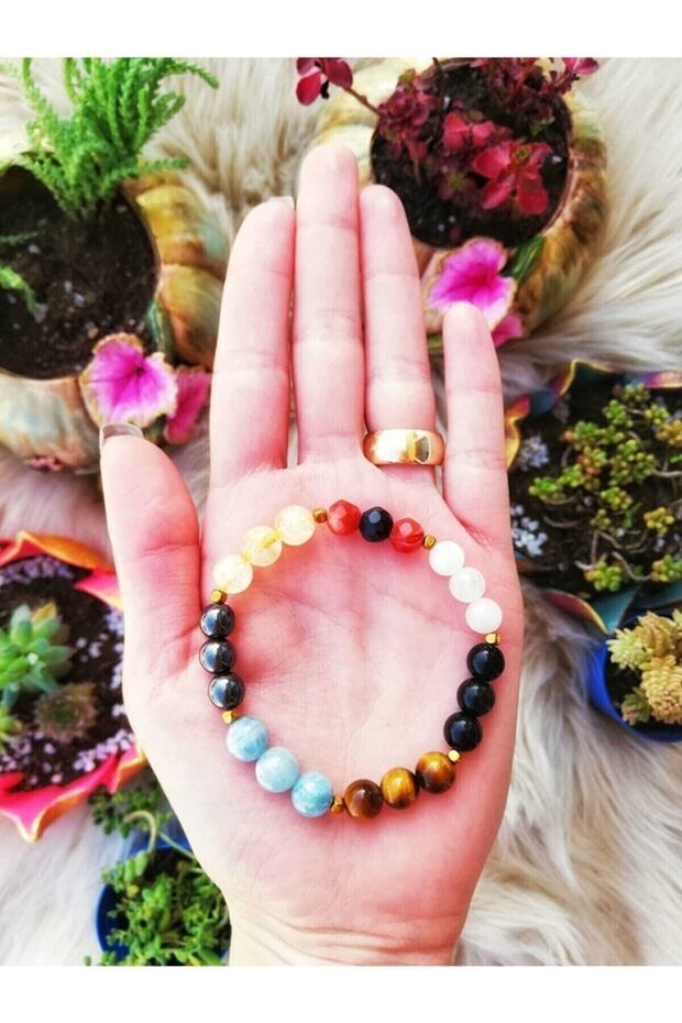 Gemini Zodiac Natural Stone Bracelet
