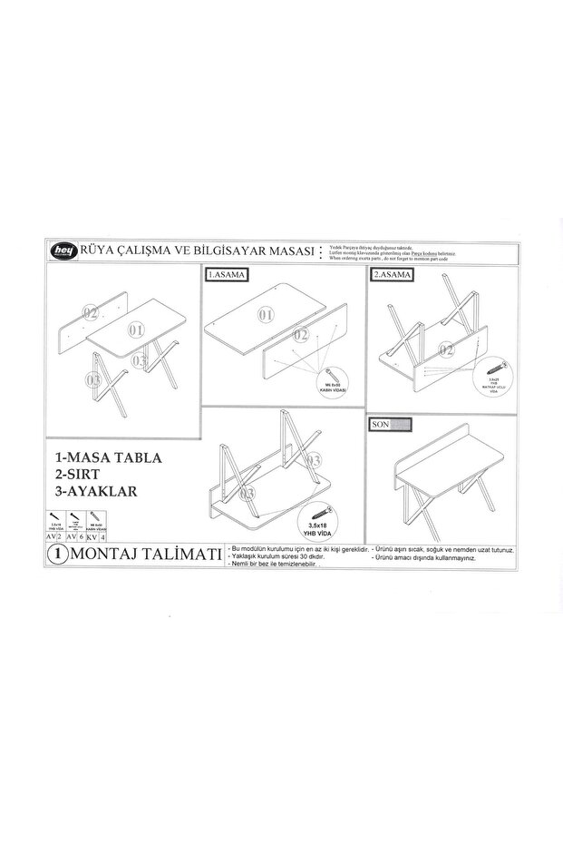 Hey Rüya Çalışma Masası - 4