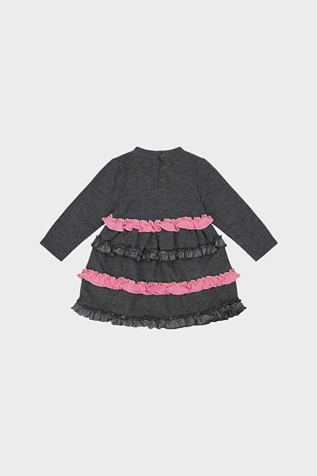 Bg Store Kız Bebek Antrasit Elbise 22fw0bg2908 - 2