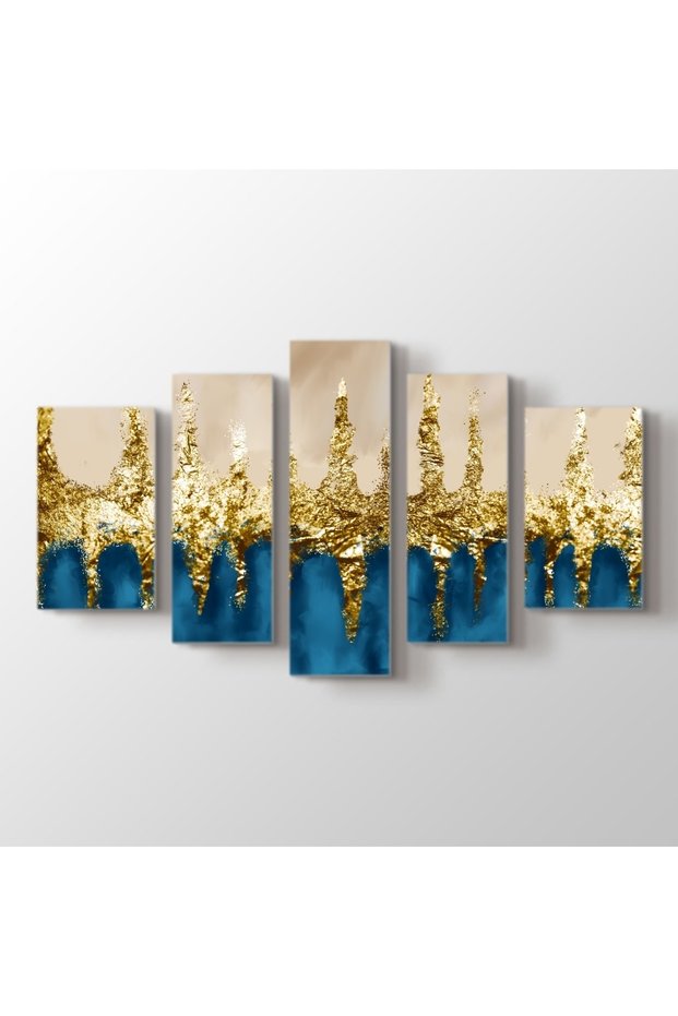 5 Parçalı Modern Kanvas Tablo