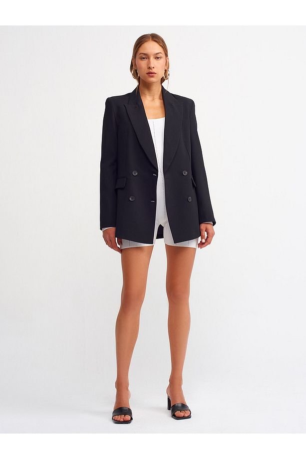 6921 Blazer Ceket-Siyah - 2