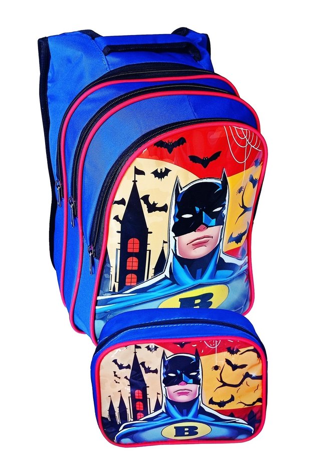 Illuminated Primary School Bag Back Support School Bag Backpack (with Lunch Bag Gift) 30x43x19cm