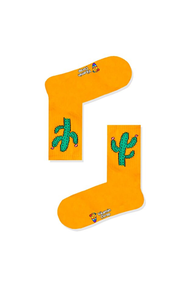 جوارب رياضية برتقالية الصبار - 1