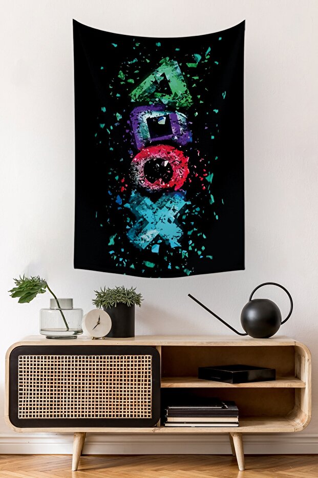 Gamer Wall Cloth Rug 140 X 100 Cm-70x100 Cm