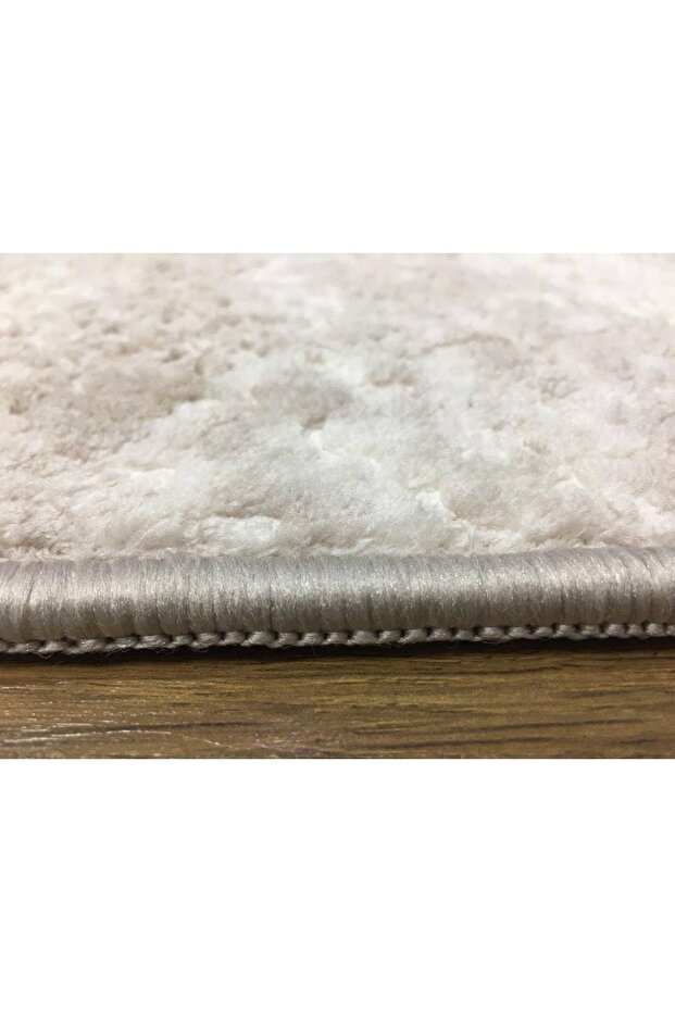 Nova Mink Cutting Runner Non-Slip Base Washable Soft Solid Color Patterned Carpet - 4