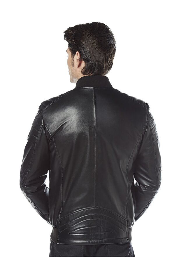 Tmoty Black Leather Jacket - 4