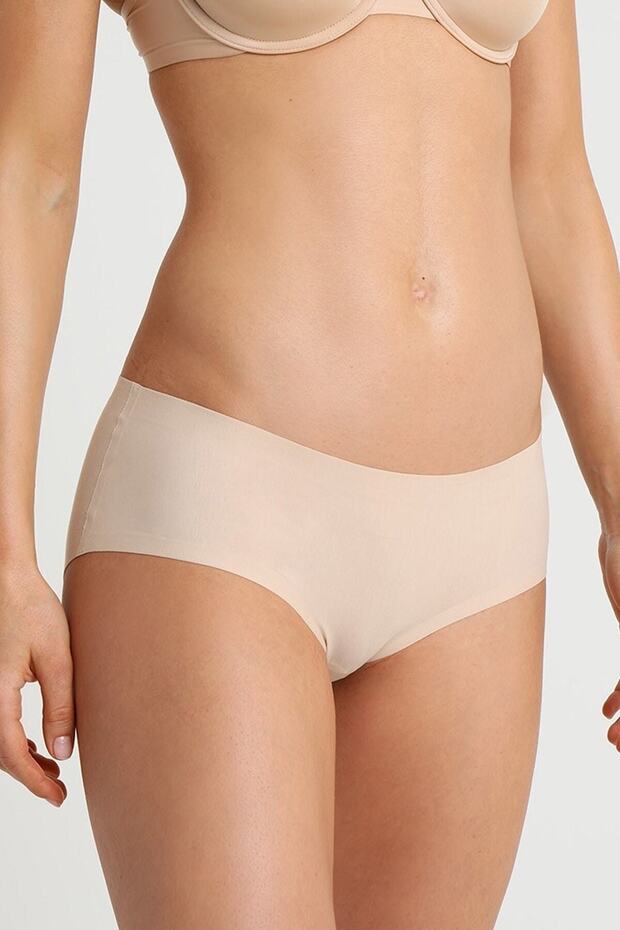 Women's Beige Laser Cut Panties Corset 2702, Reducing 1 Size