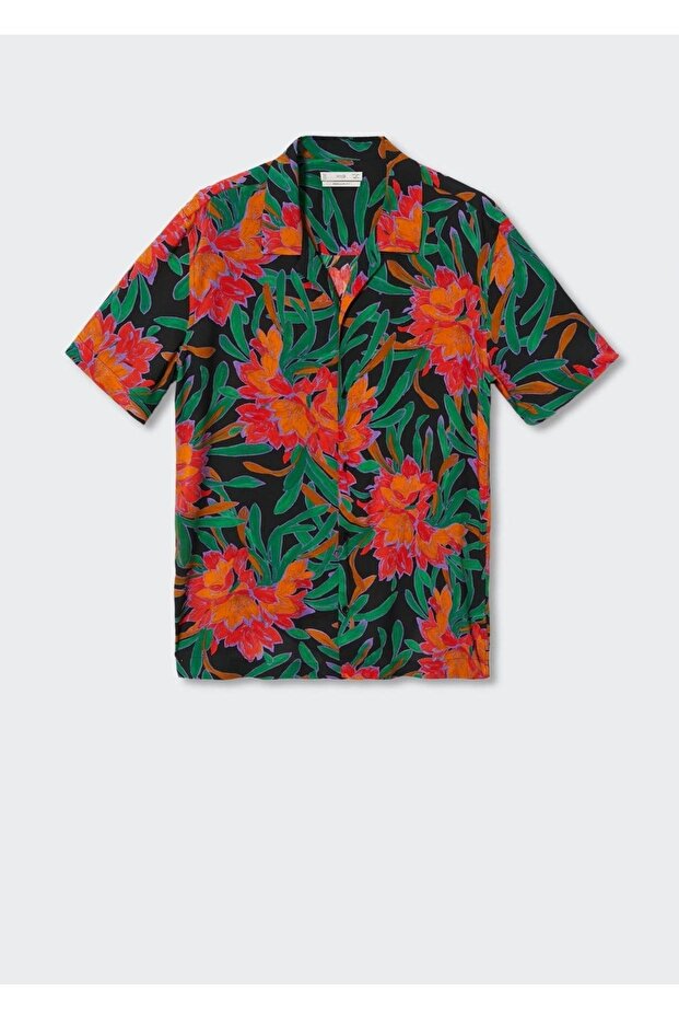 Dökümlü Desenli Gömlek - 3