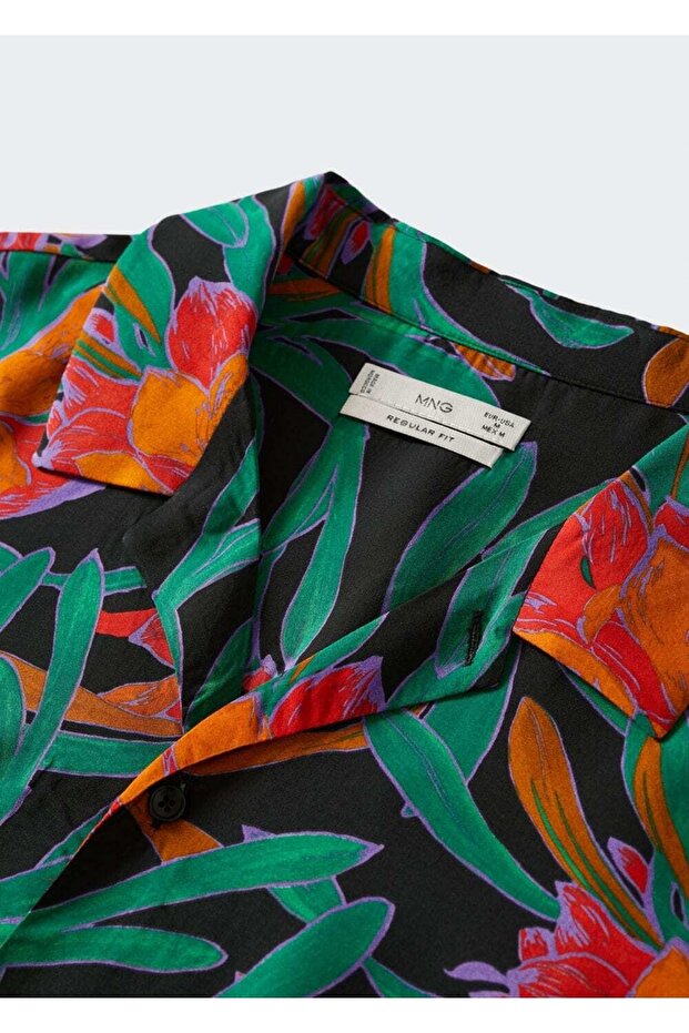 Dökümlü Desenli Gömlek - 8