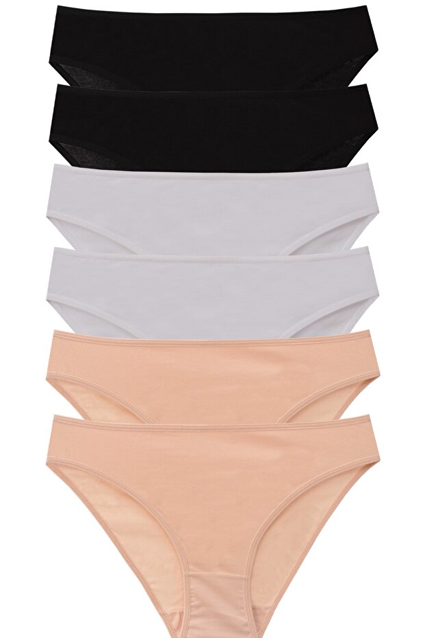 6'lı Pamuklu Basic Külot - 1