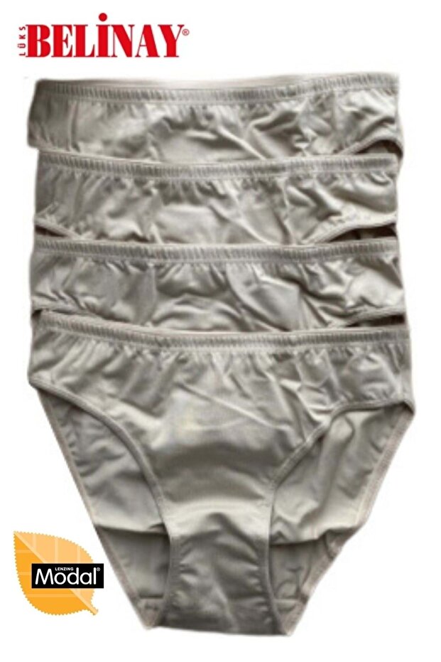 Paket Modal Bayan Slip Panties 4-Pack 068 - Skin Color - L