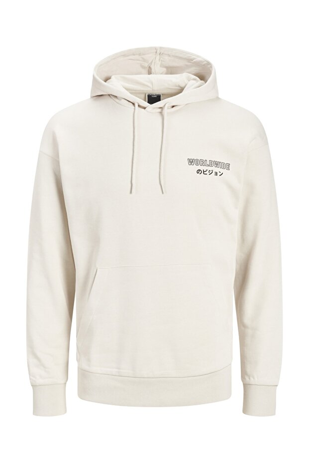 Kapüsonlu Logolu Sweatshirt - 1