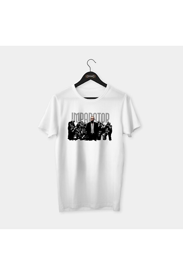Emperor Fatih Terim White Printed T-Shirt