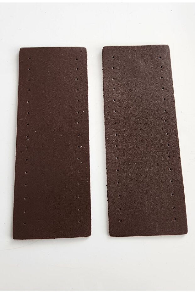 6X16 Rectangular Brown Leather Bag - Hand Holder