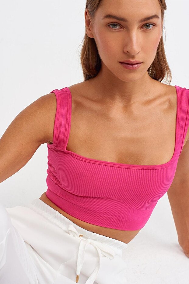 Askılı Crop Top - 4