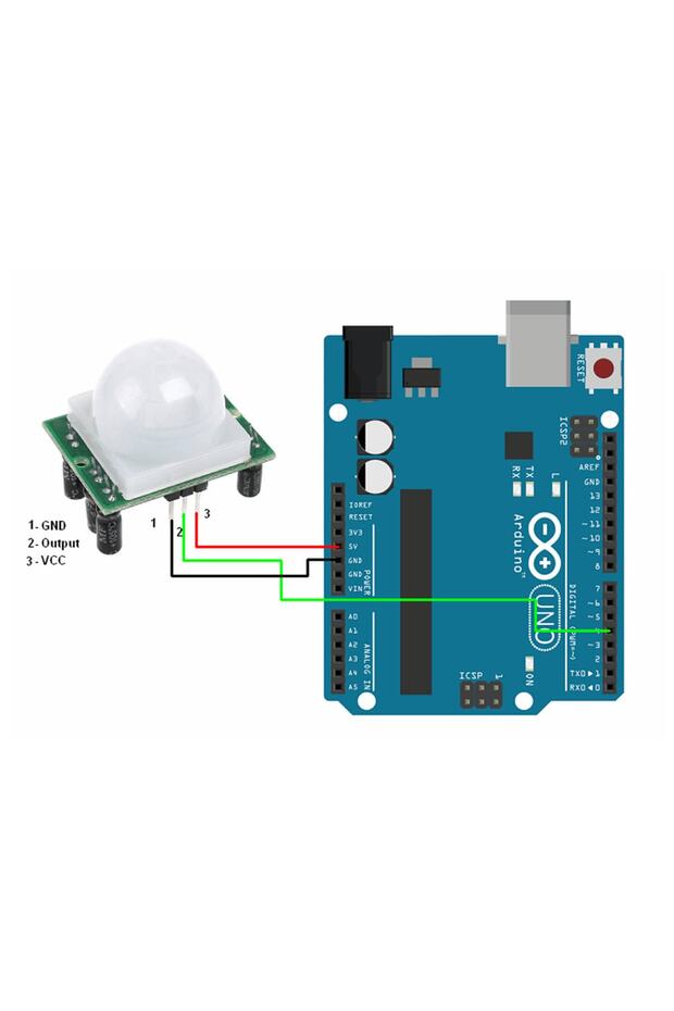 Hc-sr501 Pır Sensor Modül Hareket Algılama Sensor Modülü Kızılötesi Insan Canlı Algılayıcı Dedektör - 8