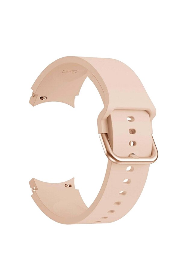 Samsung Galaxy Watch 4 Classic 46mm Kordon Solid Silicone Band Pembe - 17