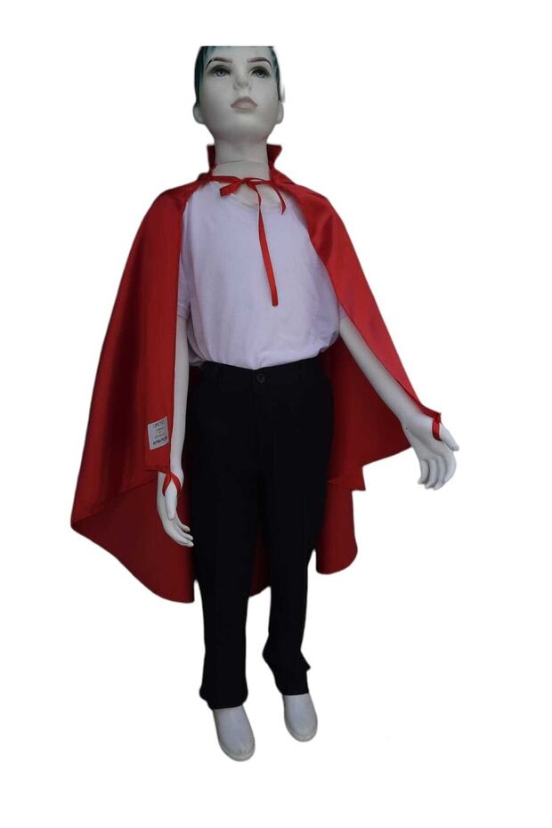 Red Moon Star Printed Flag Cloak