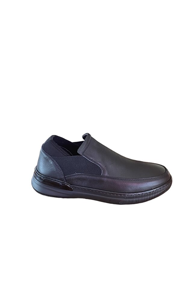 3287 Hakiki Deri Ortapedik Taban Kışlı Bot Ayakkabı - 1