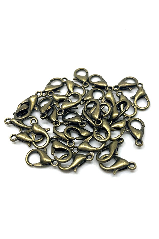 50 Pieces 502 Pear Parrot Clips Antique Green Color