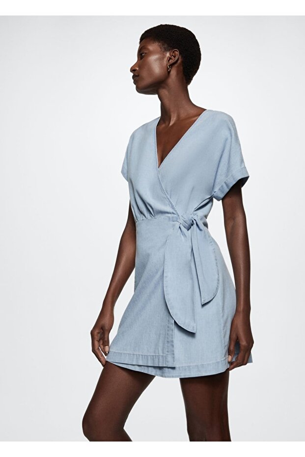 Fiyonklu Anvelop Elbise - 5