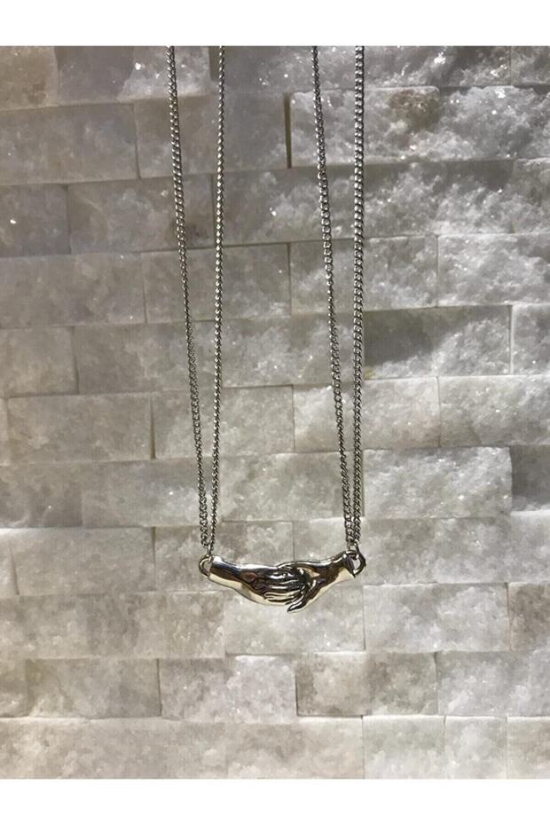 Magnetic Clip Hand Necklace for Lovers, Friends, and Couples