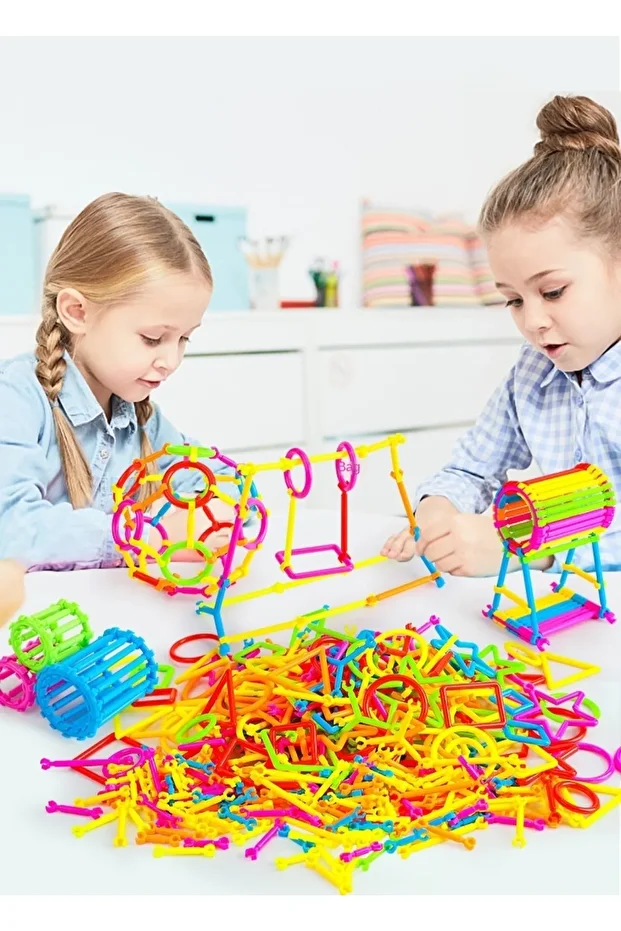120 Piece Geometric Stick Puzzle - Intelligence Color Perception Development Educational Toy - 3