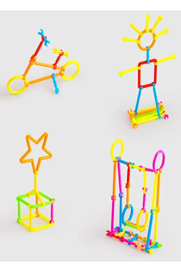 120 Piece Geometric Stick Puzzle - Intelligence Color Perception Development Educational Toy - 6