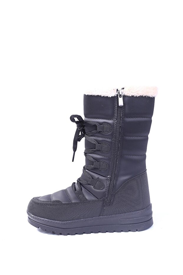 995 Dámské zimní boty z černé vlny s vnitřní termo podrážkou - 3