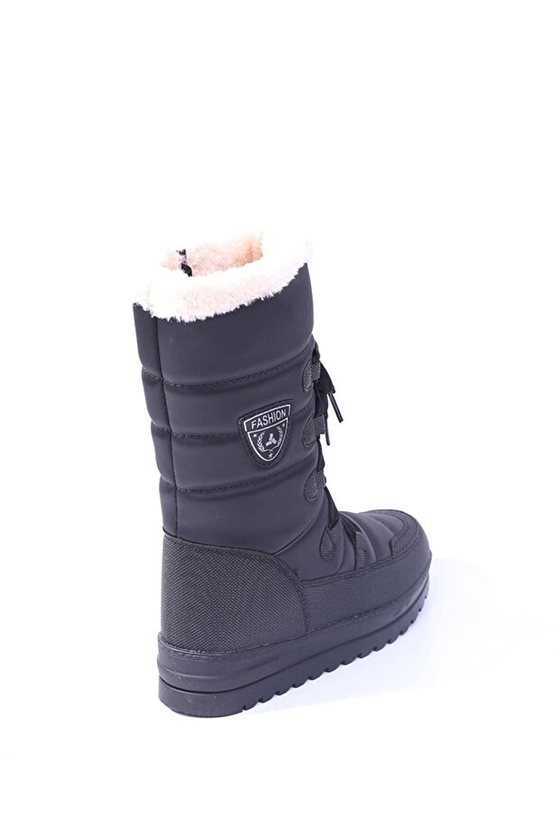 995 Dámské zimní boty z černé vlny s vnitřní termo podrážkou - 5
