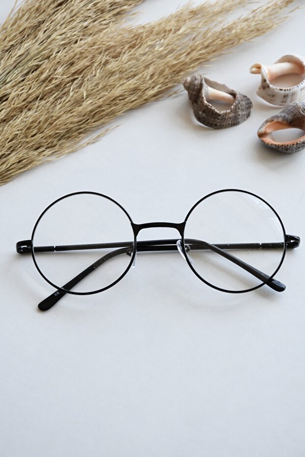 Rachel Unisex Oval Round Black New Season Harry Potter Glasses with Glass Replacement Optical Frame Eyeglasses