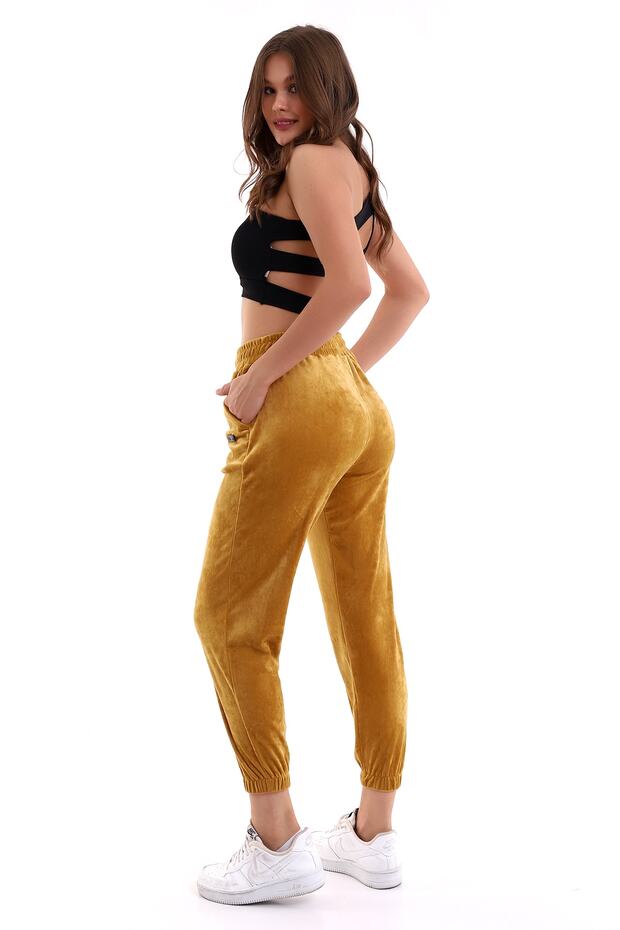 Kadife Eşofman Jogger - 4