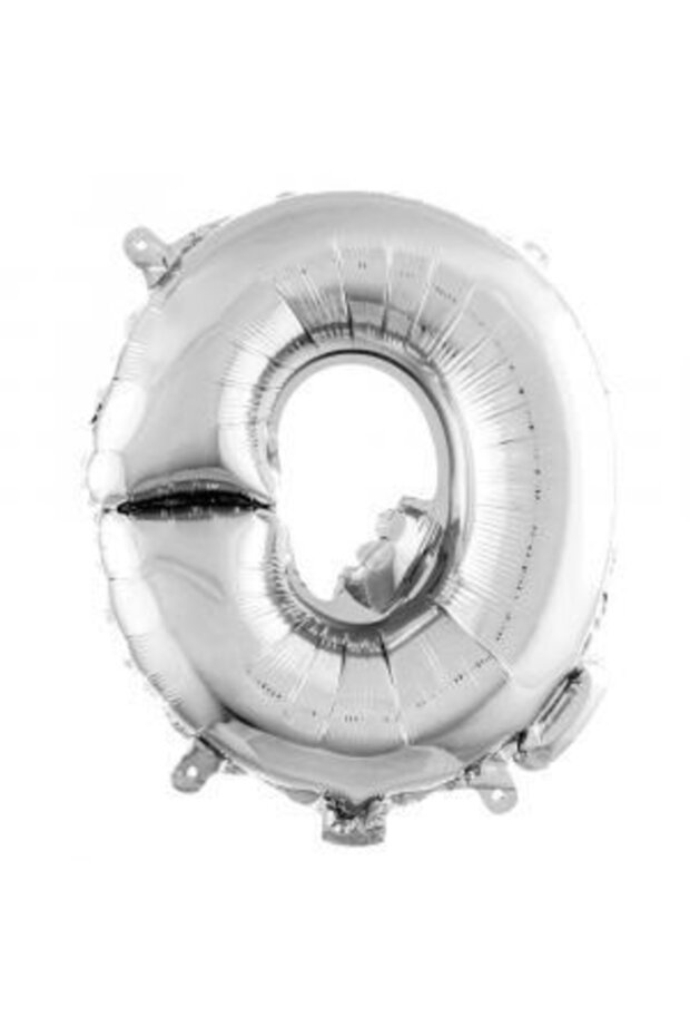 Q Letter Silver Foil Balloon 40 Inc 100 cm