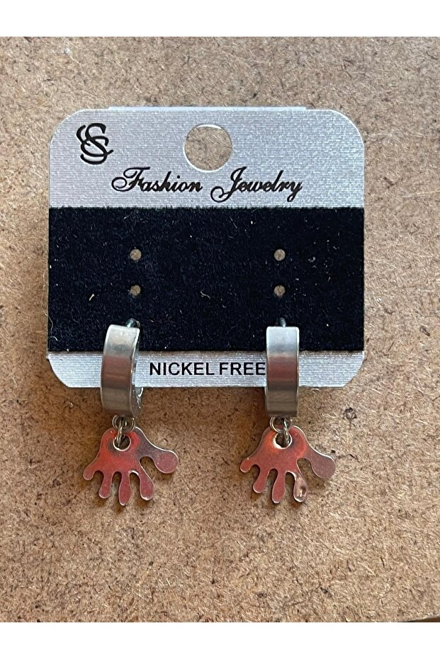 Steel Hand Figured Earrings