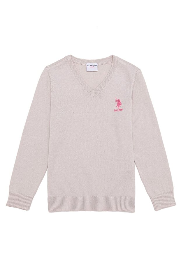 Beige Girl's Sweater 5002935467