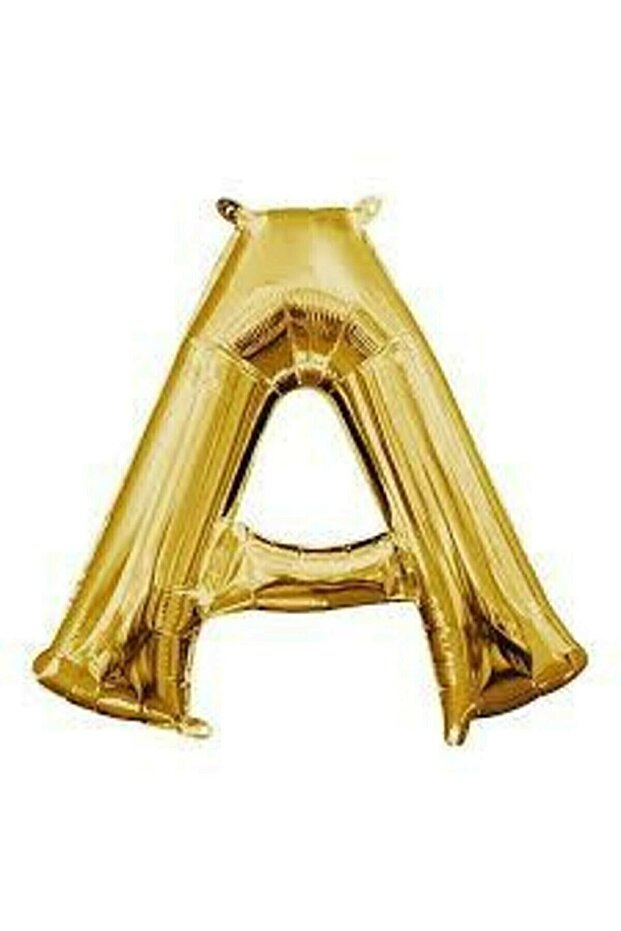 16" Inch 40 Cm Foil Balloon Gold Color Letter ''a''