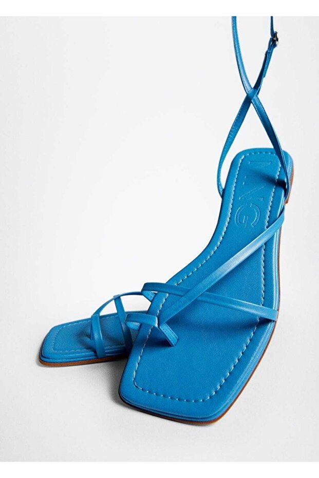 Dekoratif Bantlı Sandalet - 1