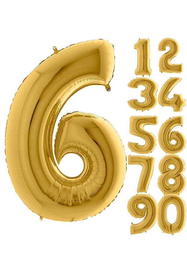 Mini Party Store Foil Balloon Gold 80 cm 6