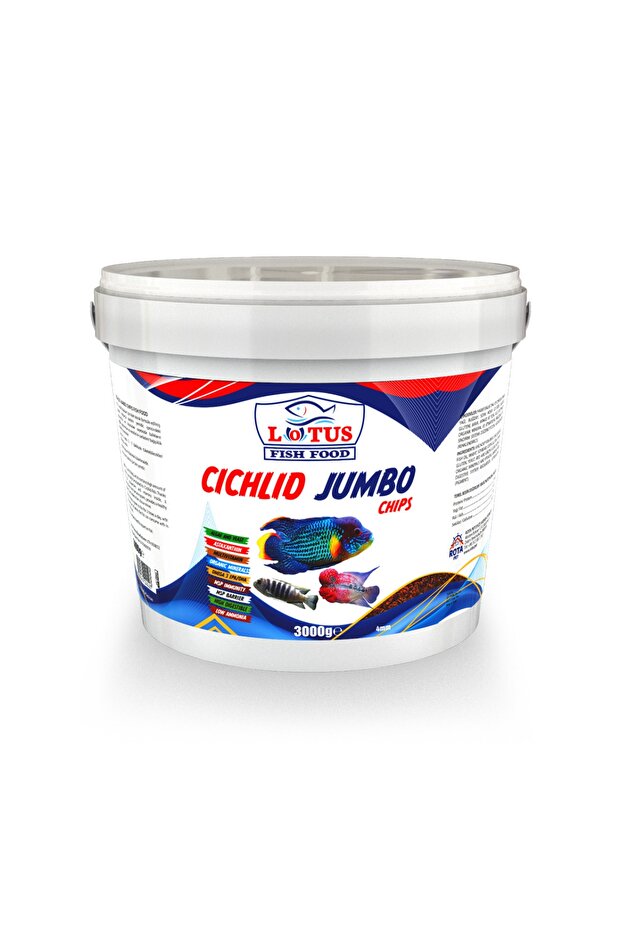 Cıchlıd Jumbo Chıps  Kova Balık Yemi 3 kg - 2