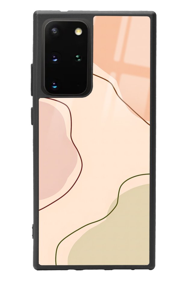 Samsung S20 Plus Glossy Phone Case with Nude Colors Design
