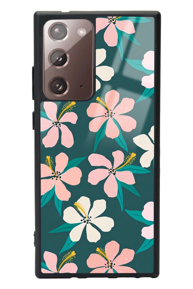 Samsung Note 20 Ultra Leaf Flovers Design Glossy Phone Case