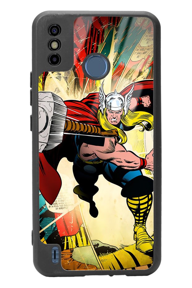 غلاف هاتف لامع بتصميم Thor لهاتف Tecno Spark 6 Go