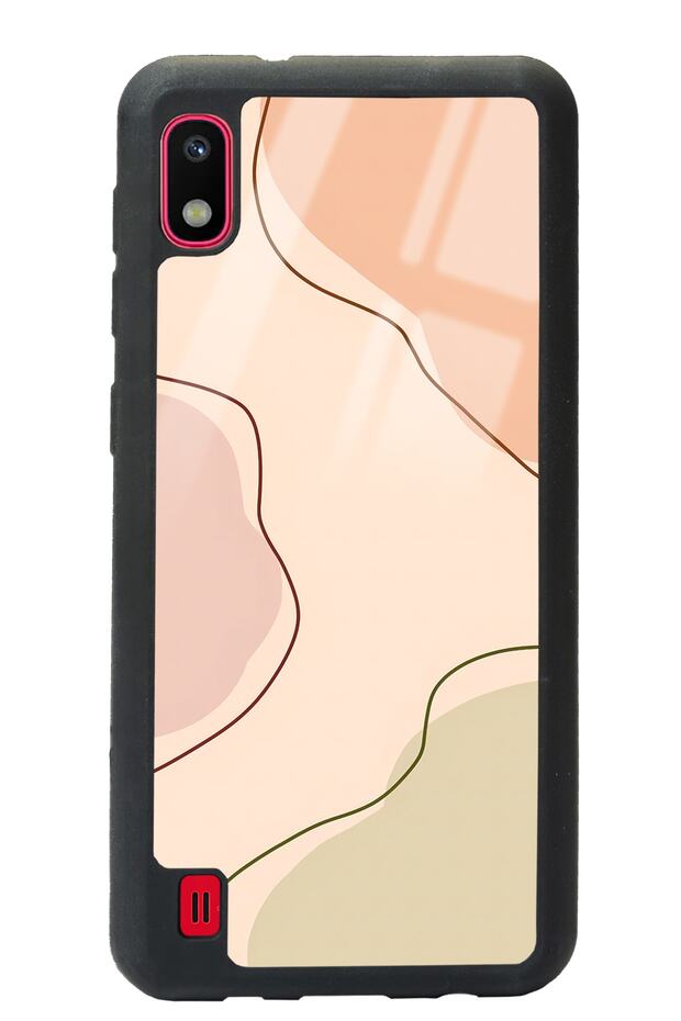 Samsung A-10 Glossy Phone Case with Nude Colors Design