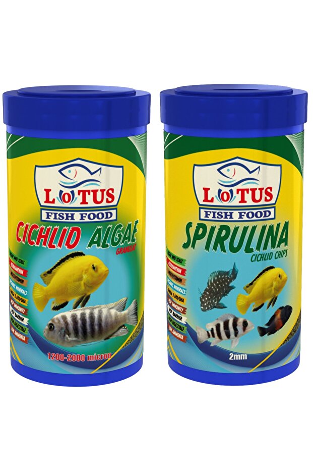 Cichlid Algae 1000 ml + Spirulina 1000 ml - 1