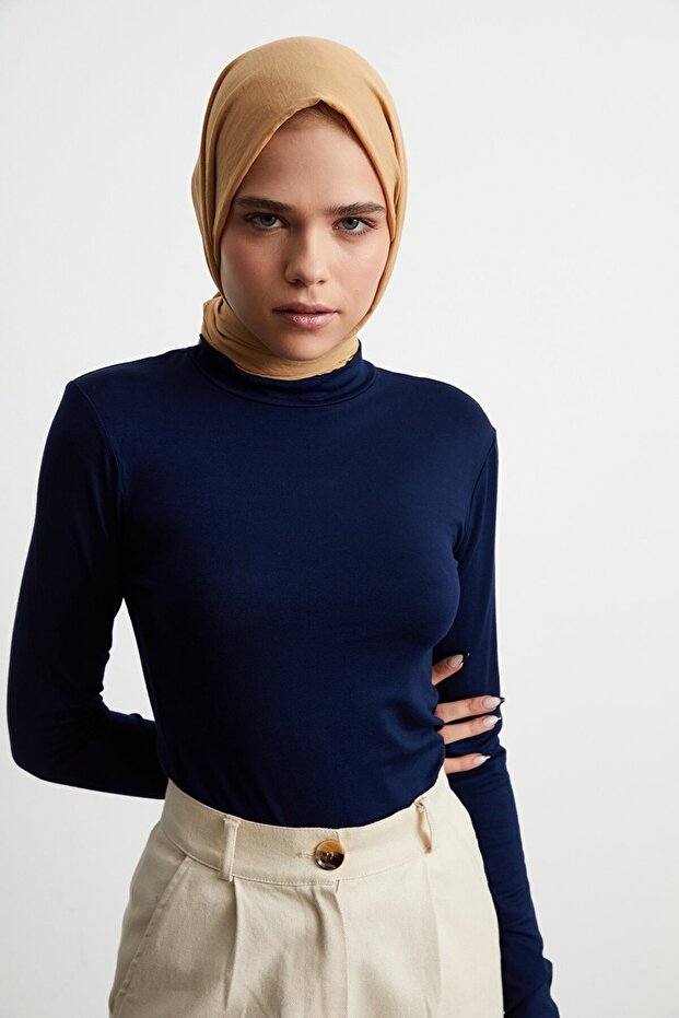 Kadın Lacivert Body - 1